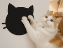 Arranhador Adesivo Carinha de Gato em Carpete Premium - Protetor e Decoração