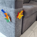 Brinquedo para Arranhador Adesivo – Acessório Interativo com Penas para Gato 1 Unidade