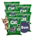 Kit 5 un Areia Sanitária Higiênica Para Gatos Anti Odor Gatíssimo Pacote de 4kg